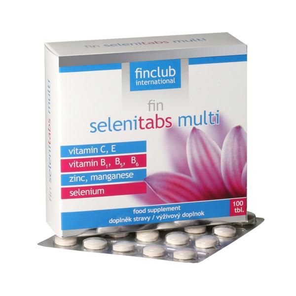 Selenitabs multi Finclub - selen, vitamíny B, E, C, zinek,mangan Selenitabs multi Finclub - selen, vitamíny B, E, C, zinek,mangan