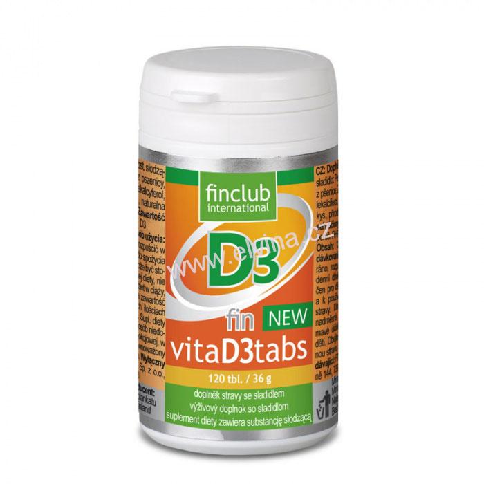 Fin VitaD3tabs New, zdroj vitamínu D3