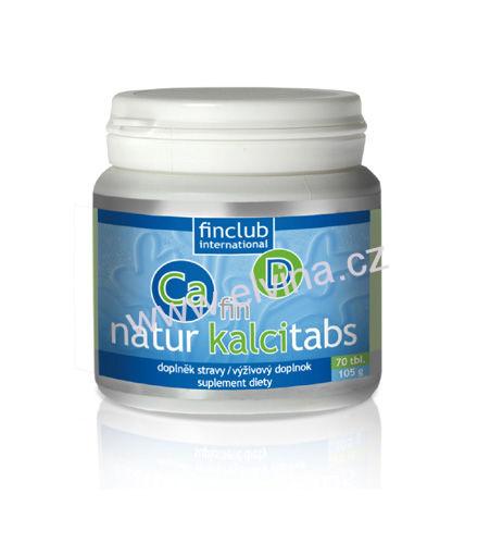 FINCLUB Natur Kalcitabs - Vápník a vitamín D z rostlinných zdrojů