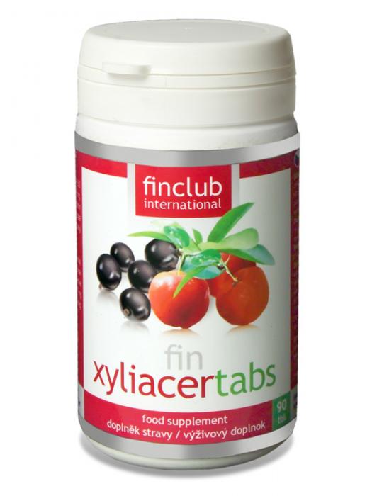 Finclub Xyliacertabs 90 tablet , vitamín C slazený xylitolem